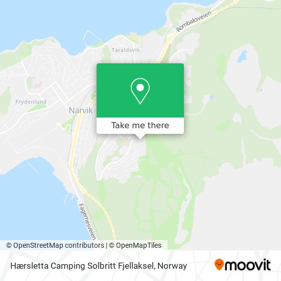 Hærsletta Camping Solbritt Fjellaksel map