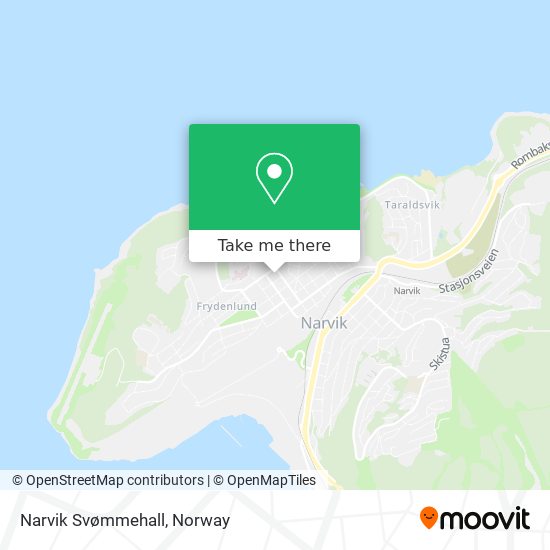 Narvik Svømmehall map