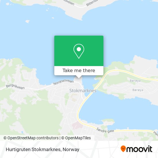 Hurtigruten Stokmarknes map