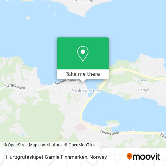 Hurtigruteskipet Gamle Finnmarken map