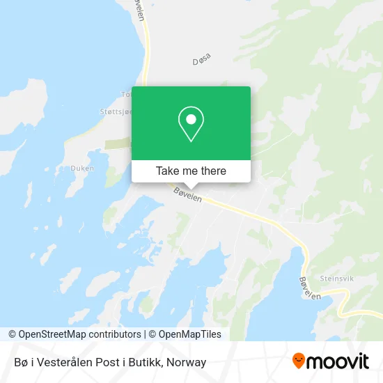 Bø i Vesterålen Post i Butikk map