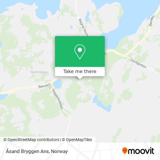 Åsand Bryggen Ans map