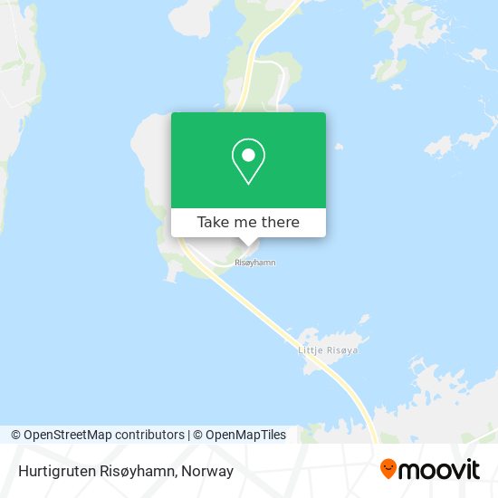 Hurtigruten Risøyhamn map