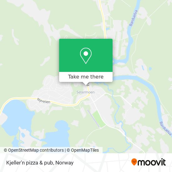 Kjeller'n pizza & pub map