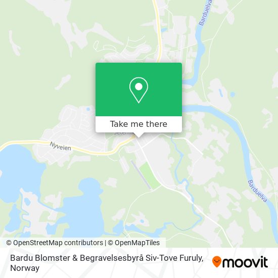 Bardu Blomster & Begravelsesbyrå Siv-Tove Furuly map