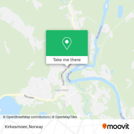 Kirkesmoen map