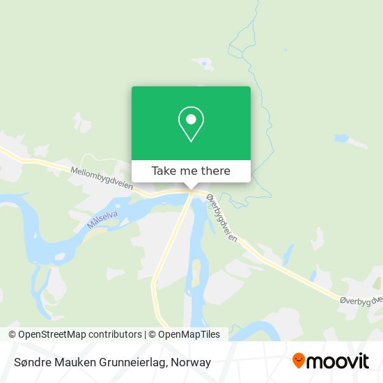 Søndre Mauken Grunneierlag map