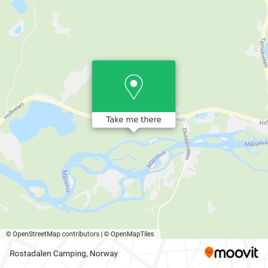 Rostadalen Camping map