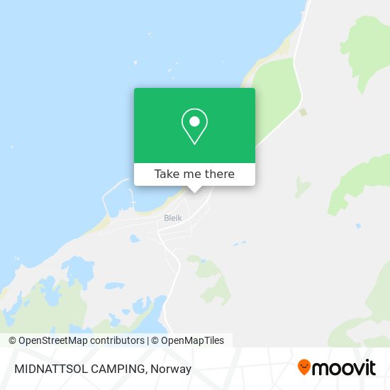 MIDNATTSOL CAMPING map