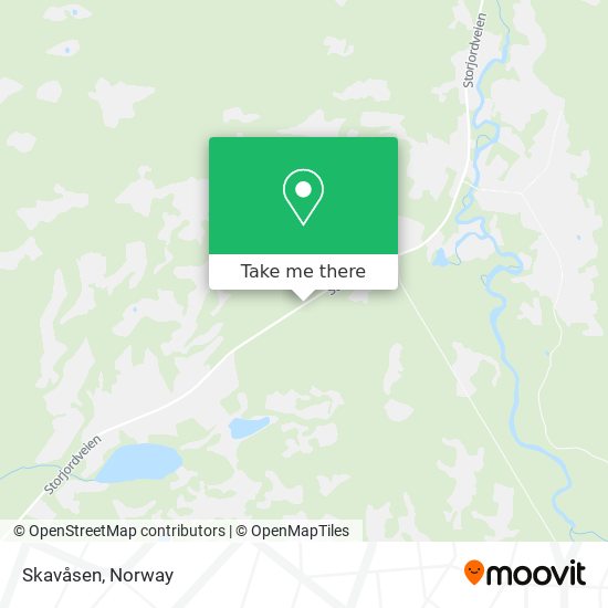 Skavåsen map