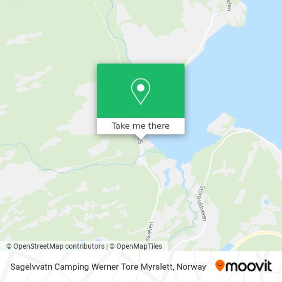 Sagelvvatn Camping Werner Tore Myrslett map