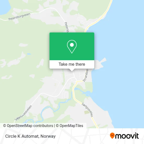 Circle K Automat map