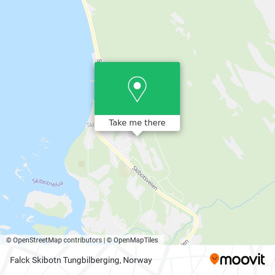 Falck Skibotn Tungbilberging map