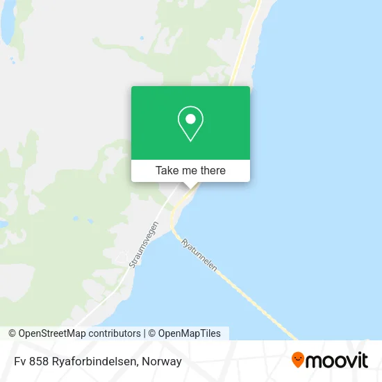 Fv 858 Ryaforbindelsen map