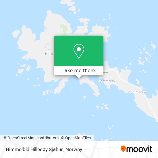 Himmelblå Hillesøy Sjøhus map