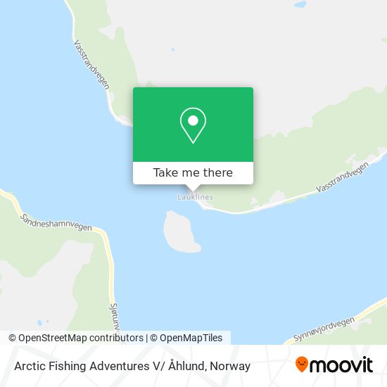 Arctic Fishing Adventures V/ Åhlund map
