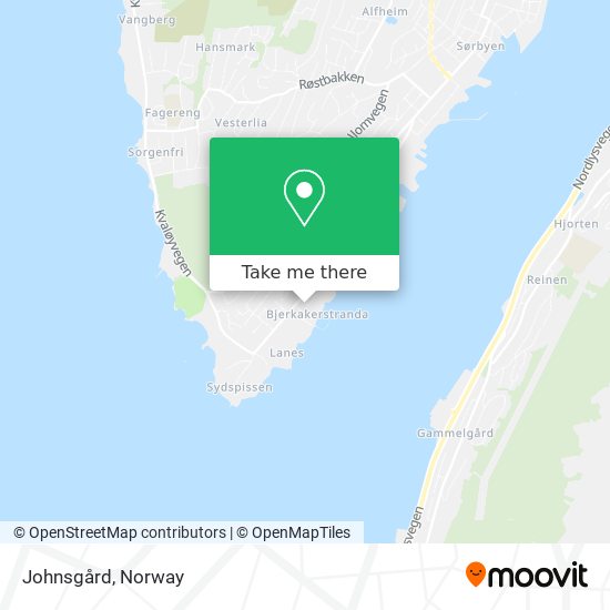 Johnsgård map