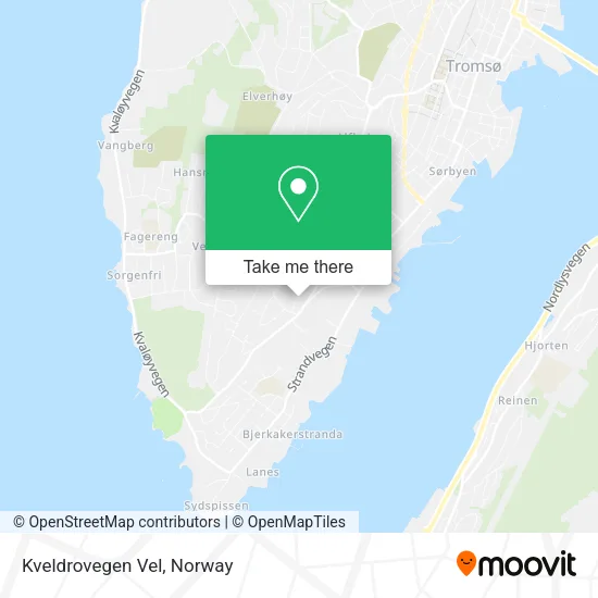 Kveldrovegen Vel map