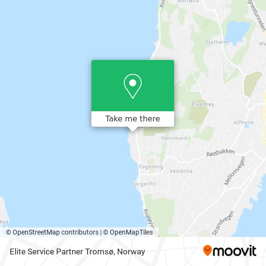 Elite Service Partner Tromsø map