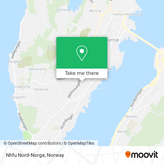Nhfu Nord-Norge map