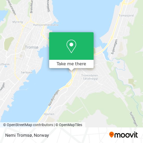 Nemi Tromsø map