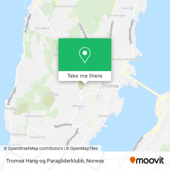 Tromsø Hang-og Paragliderklubb map
