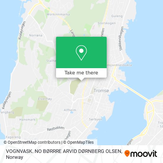VOGNVASK. NO BØRRRE ARVID DØRNBERG OLSEN map
