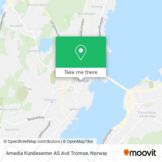 Amedia Kundesenter AS Avd Tromsø map