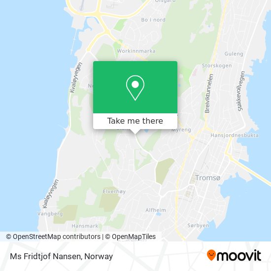 Ms Fridtjof Nansen map