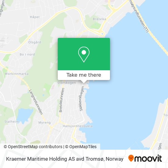 Kraemer Maritime Holding AS avd Tromsø map
