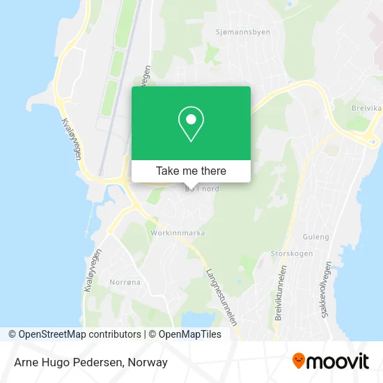 Arne Hugo Pedersen map