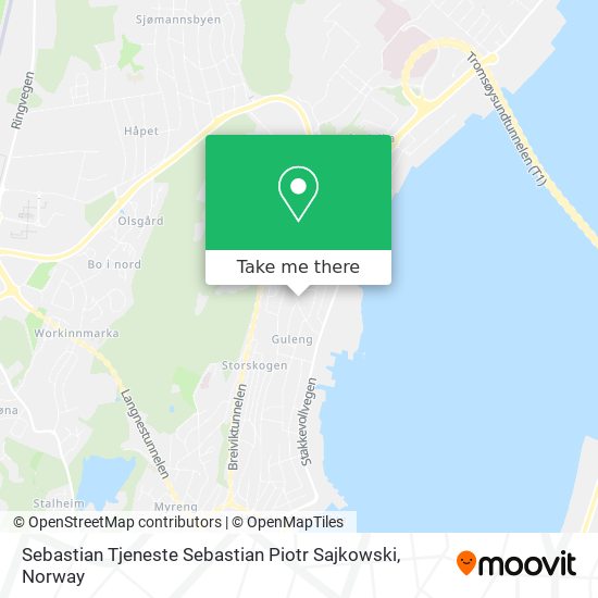 Sebastian Tjeneste Sebastian Piotr Sajkowski map