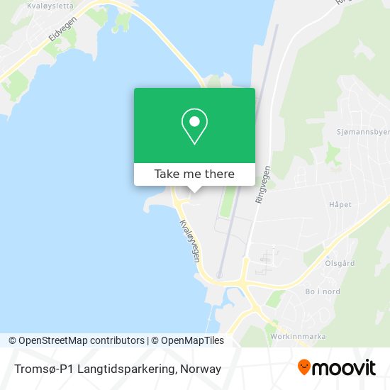 Tromsø-P1 Langtidsparkering map