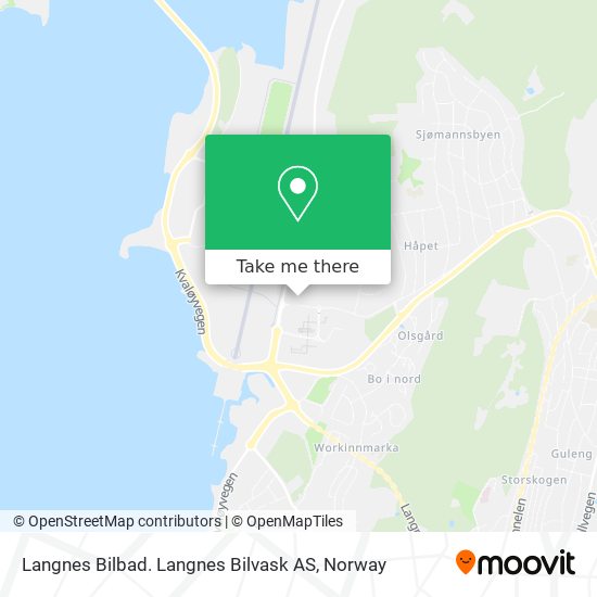 Langnes Bilbad. Langnes Bilvask AS map