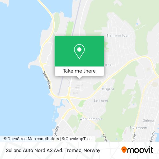 Sulland Auto Nord AS Avd. Tromsø map