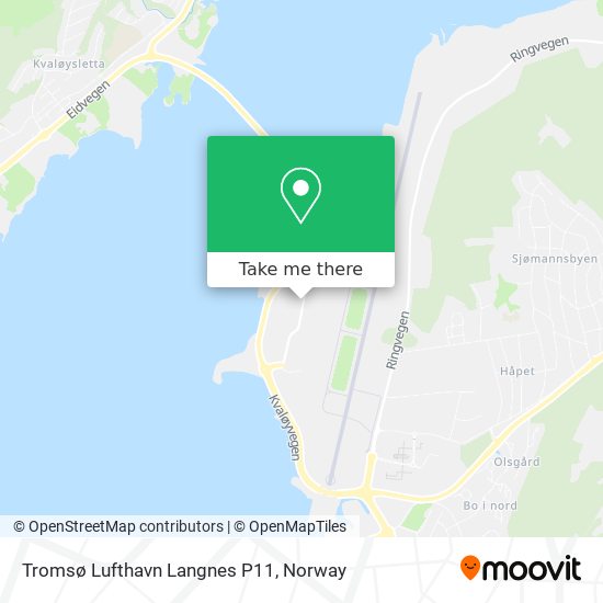 Tromsø Lufthavn Langnes P11 map