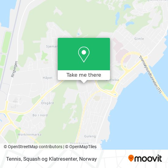 Tennis, Squash og Klatresenter map