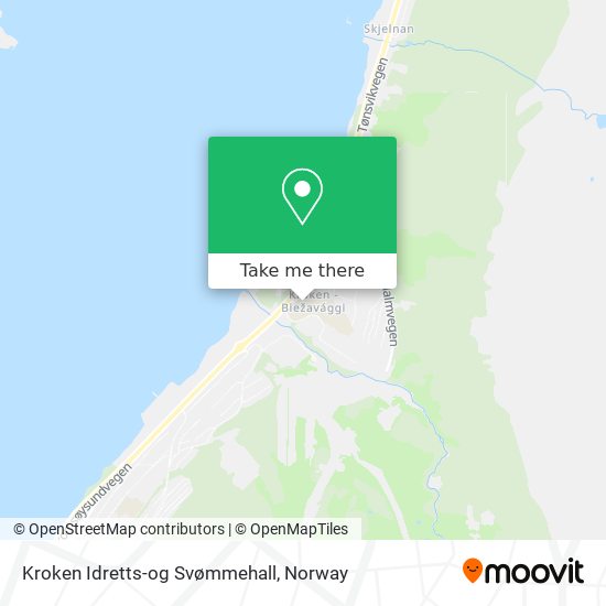 Kroken Idretts-og Svømmehall map