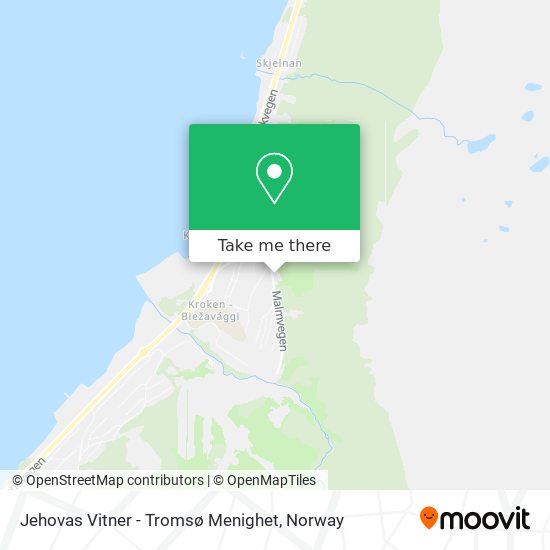 Jehovas Vitner - Tromsø Menighet map