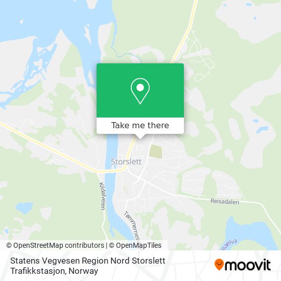 Statens Vegvesen Region Nord Storslett Trafikkstasjon map