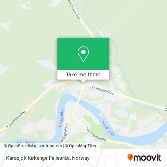 Karasjok Kirkelige Fellesråd map