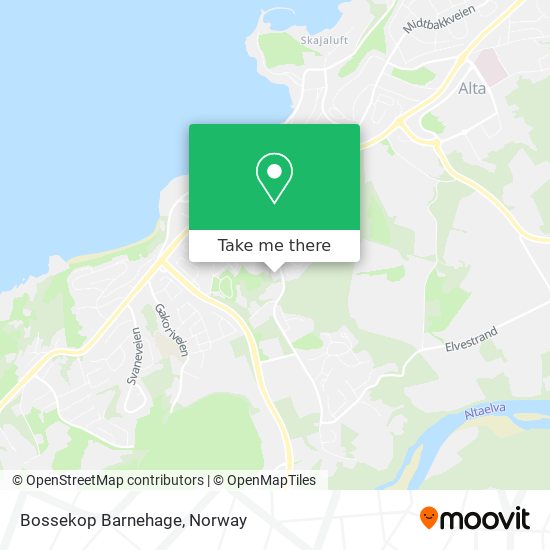 Bossekop Barnehage map