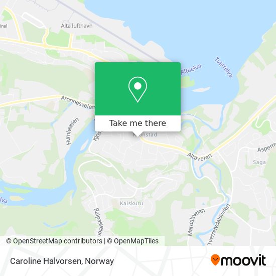 Caroline Halvorsen map