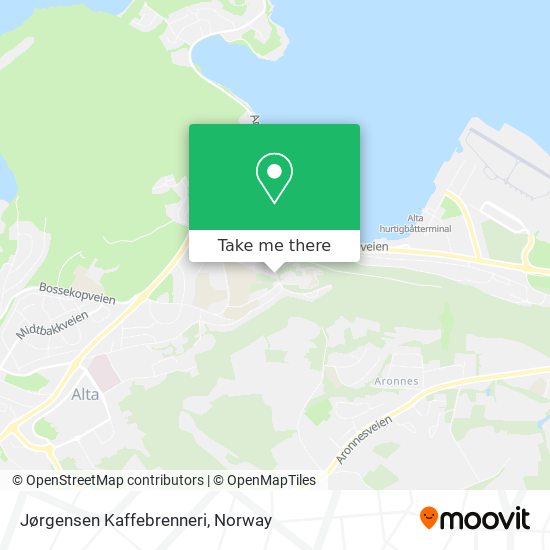 Jørgensen Kaffebrenneri map