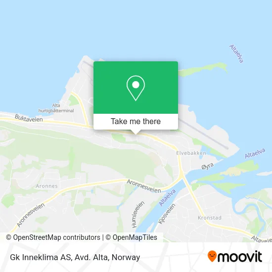 Gk Inneklima AS, Avd. Alta map