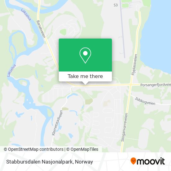 Stabbursdalen Nasjonalpark map