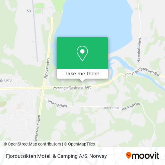 Fjordutsikten Motell & Camping A / S map