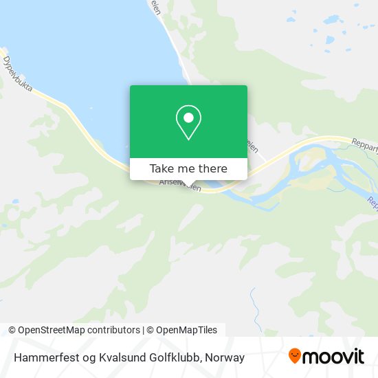 Hammerfest og Kvalsund Golfklubb map