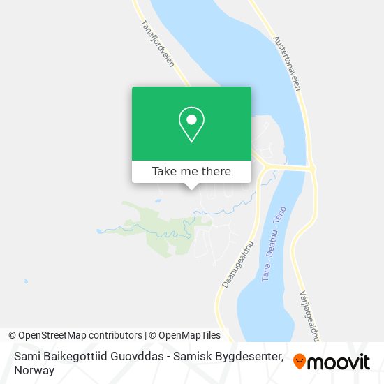 Sami Baikegottiid Guovddas - Samisk Bygdesenter map
