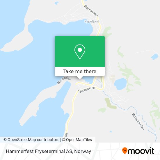 Hammerfest Fryseterminal AS map